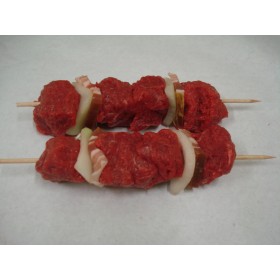 Brochettes de boeuf nature